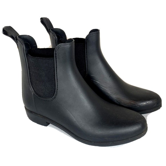 Sam Edelman TINSLEY Matte Black Slip-On Rubber Rain Boots Womens sz 7M - Picture 4 of 7